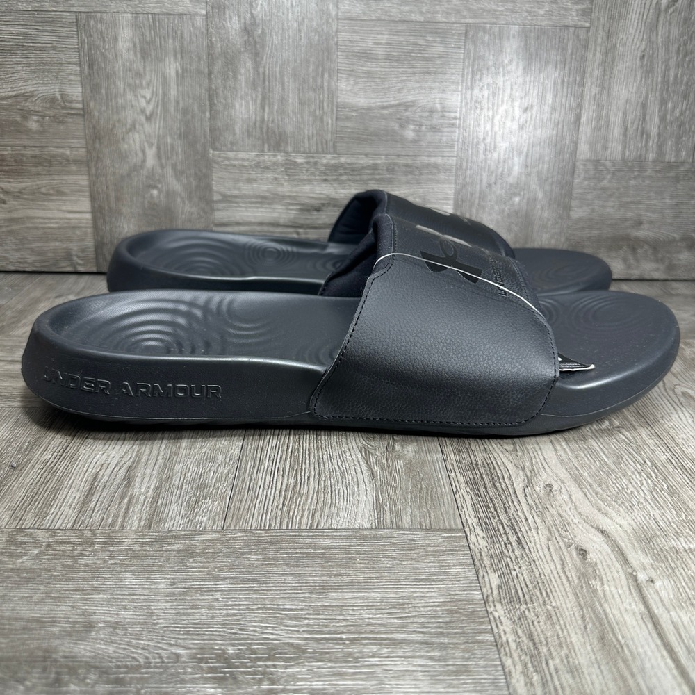 Under Armour Ignite Select Slide Mens 17 Black Sandals 3027219-002 NEW